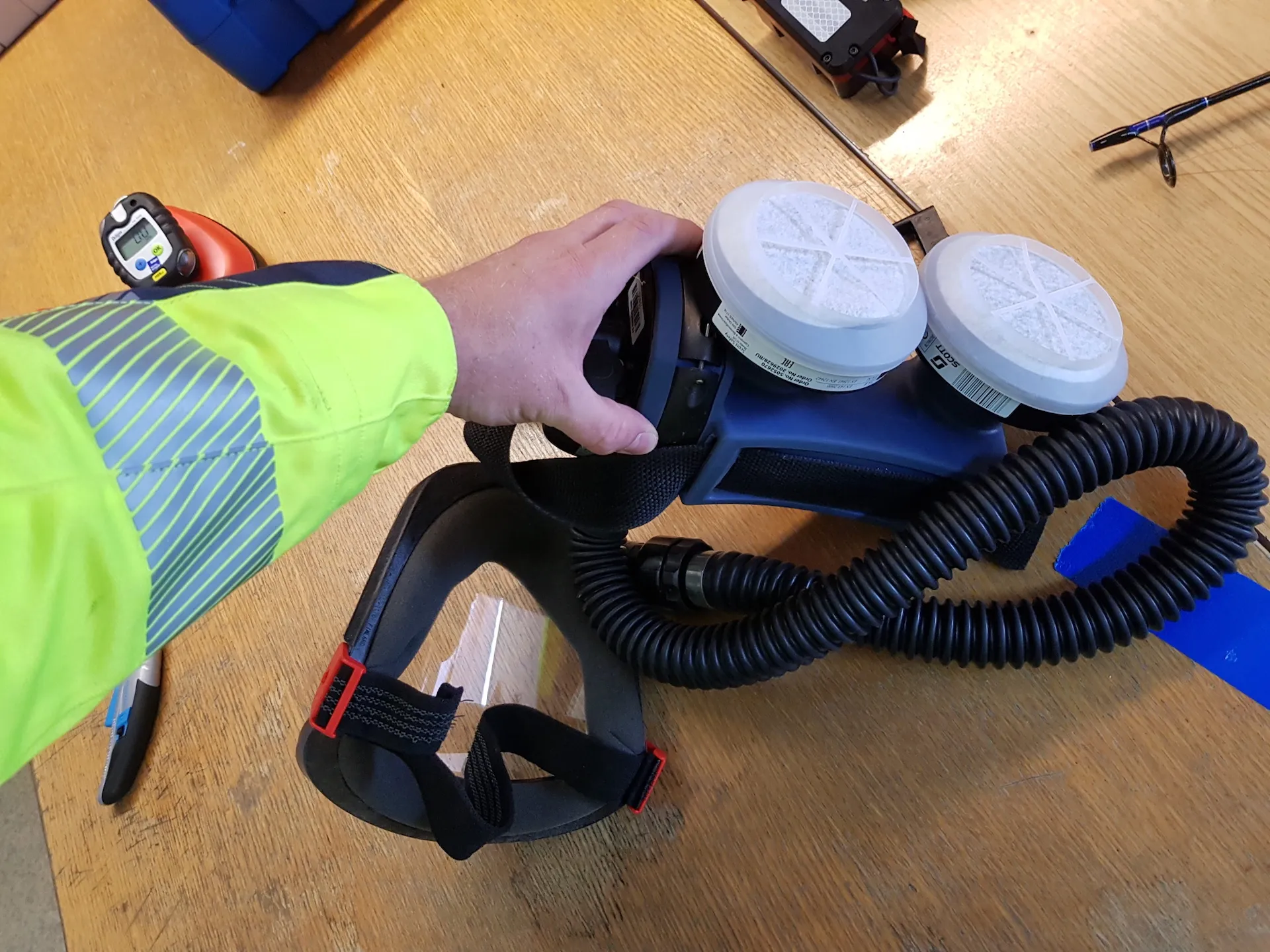 Kopterflug Inspektionsteam bei der Arbeit